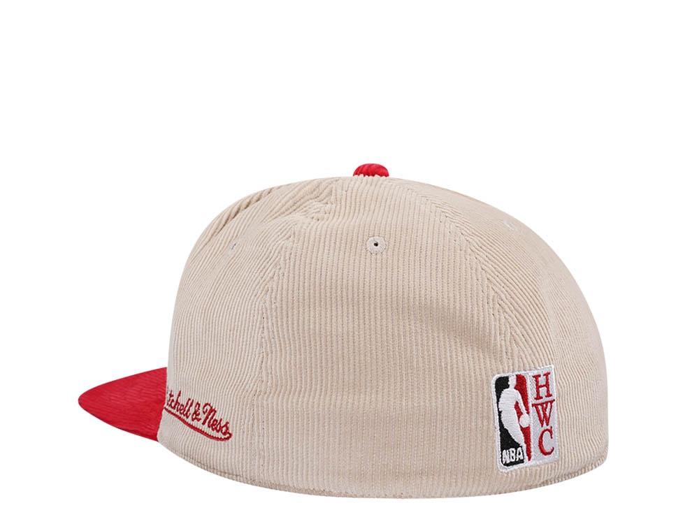 Mitchell & Ness Miami Heat All Star 1990 Two Tone Hardwood Classic Cord Edition Dynasty Fitted Casquette
