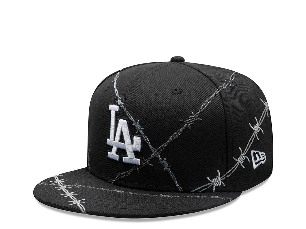 New Era Los Angeles Dodgers Barbwire Black Prime Edition 59Fifty Fitted Casquette