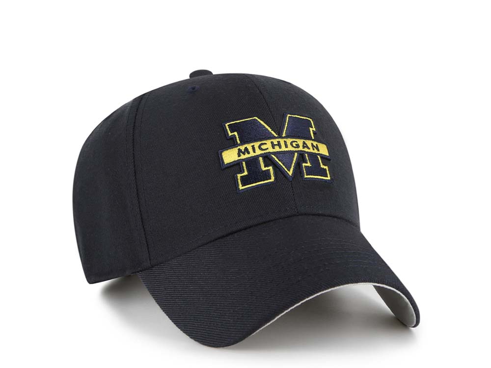 47Brand Michigan Wolverines Navy Wool MVP Strapback Casquette