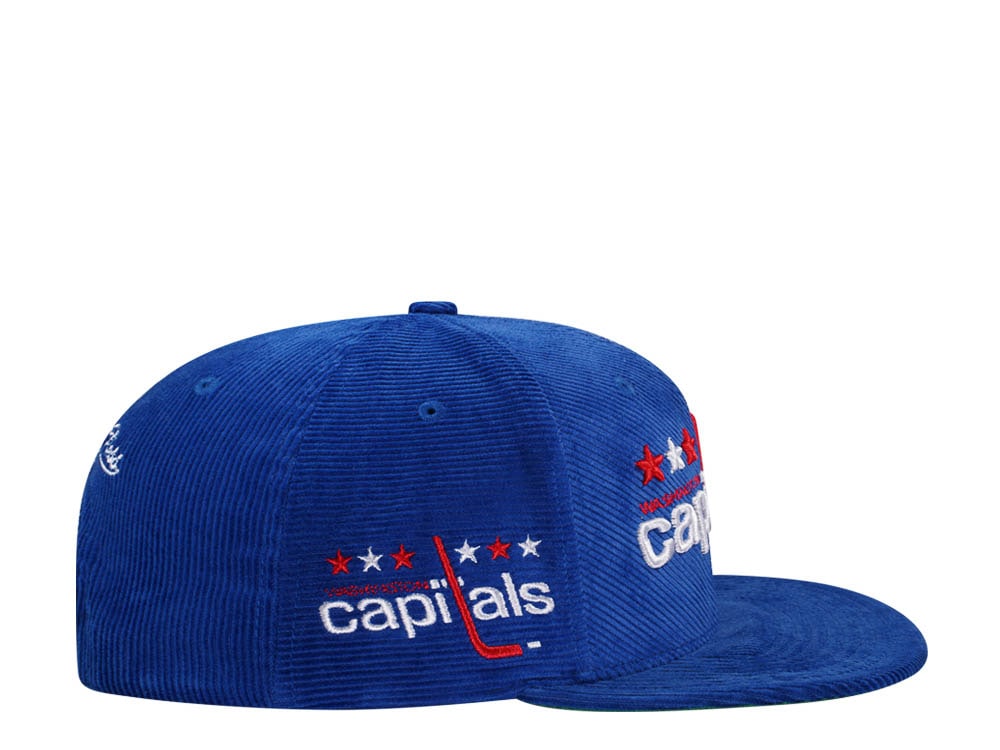 Mitchell & Ness Washington Capitals Blue Cord Vintage Snapback Casquette