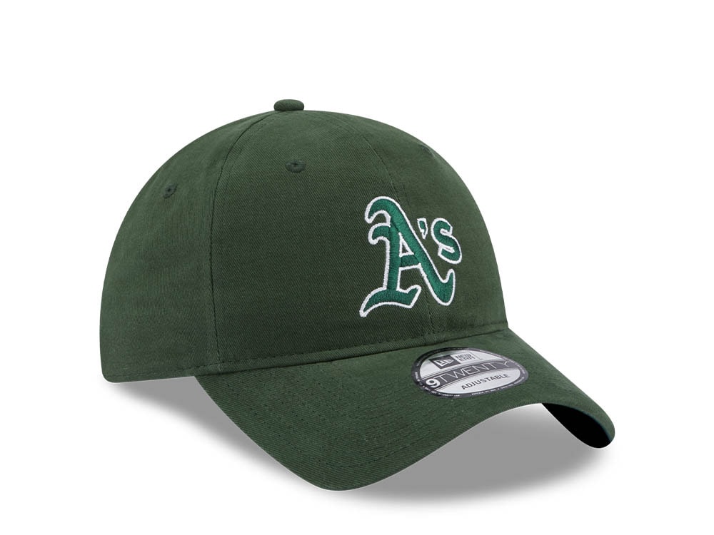 New Era Oakland Athletics Team Script Green 9Twenty Strapback Casquette