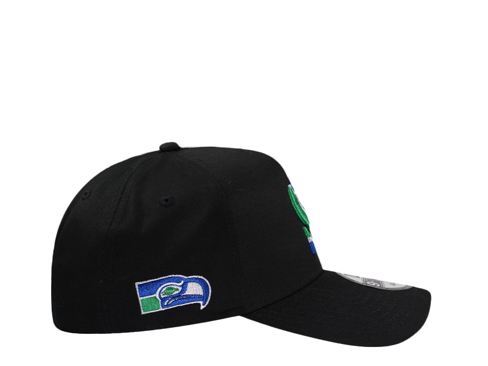 New Era Seattle Seahawks City Originals Black 9Forty A Frame Snapback Casquette