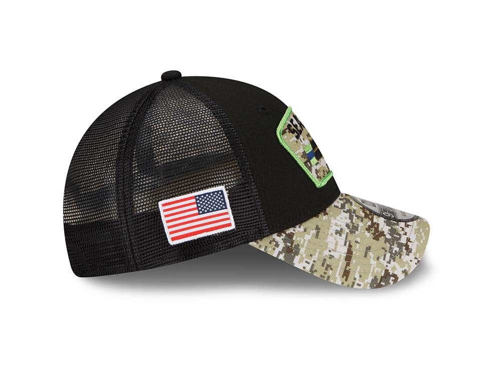 New Era Seattle Seahawks Salute to Service 21 9Forty Trucker Snapback Casquette