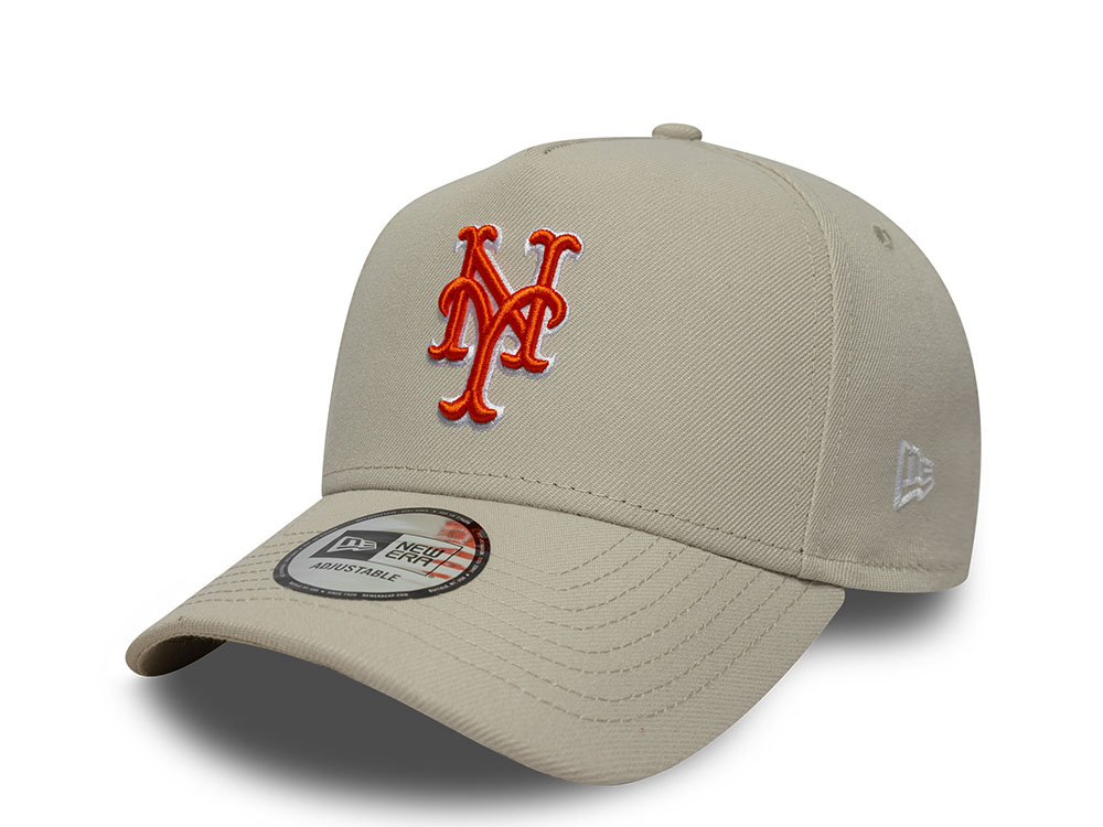 New Era New York Mets Outline Script Stone Edition 9Forty A Frame Snapback Casquette