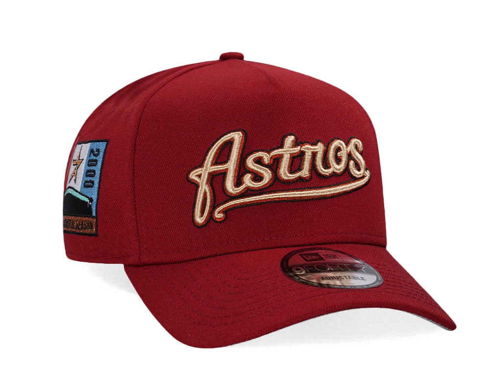 New Era Houston Astros Inaugural Season 2000 Brick 9Forty A Frame Snapback Casquette