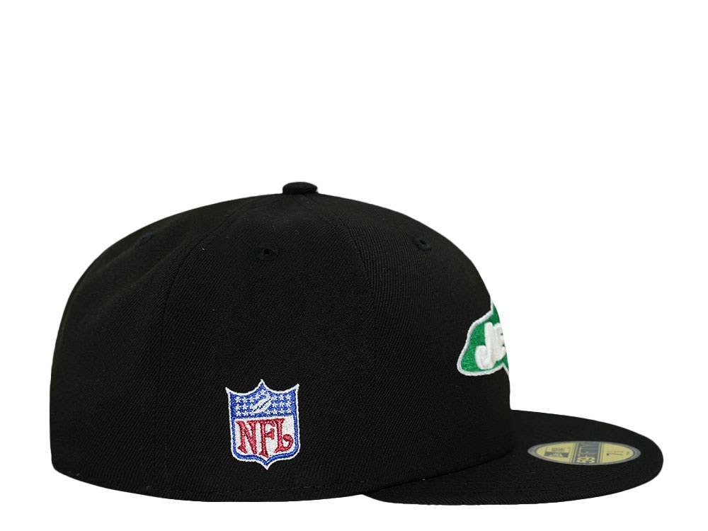 New Era New York Jets Black Throwback Prime Edition 59Fifty Fitted Casquette