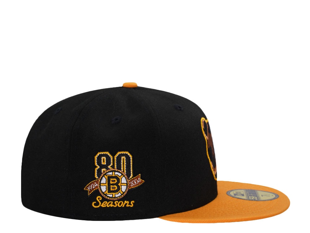 New Era Boston Bruins 80 Seasons Black Two Tone Edition 59Fifty Fitted Casquette