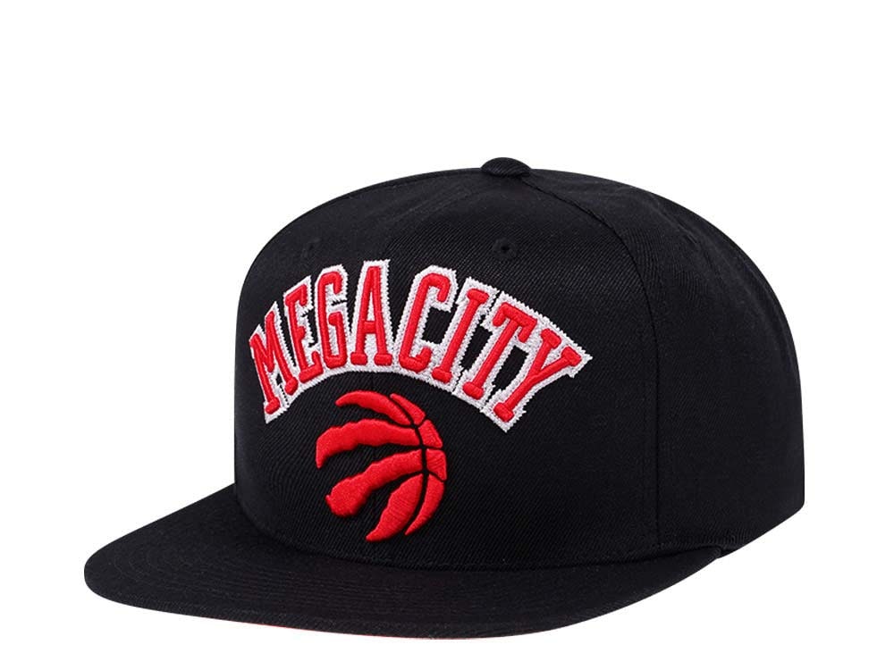 Mitchell & Ness Toronto Raptors Black Zig Zag Satin Undervisor Snapback Casquette