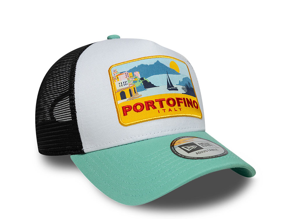 New Era Portofino Location Patch 9Forty A Frame Trucker Snapback Casquette