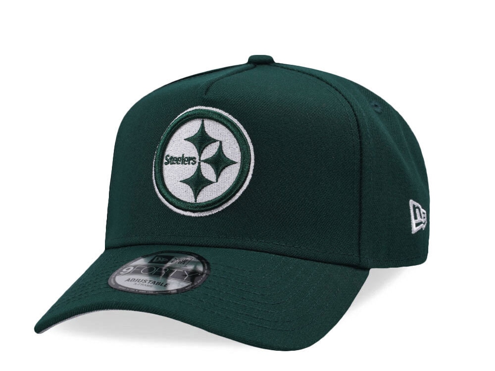 New Era Pittsburgh Steelers Field Green Prime Edition 9Forty A Frame Snapback Casquette