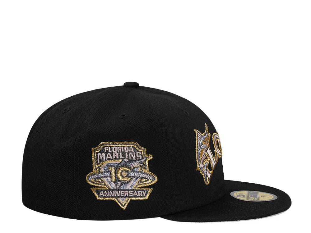New Era Florida Marlins 10th Anniversary Creme Gold Edition 59Fifty Fitted Casquette