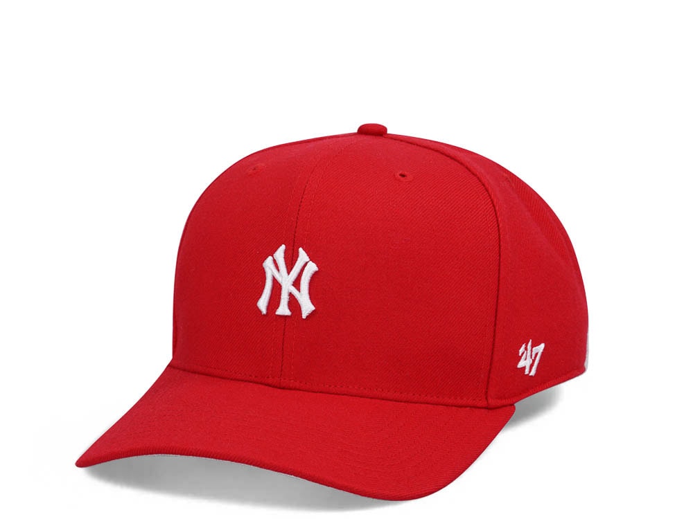 47Brand New York Yankees Red Base Runner MVP DP Snapback Casquette