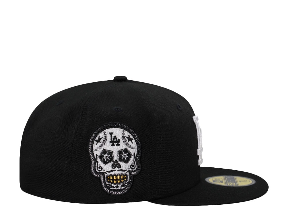 New Era Los Angeles Dodgers Skull Black Prime Edition 59Fifty Fitted Casquette