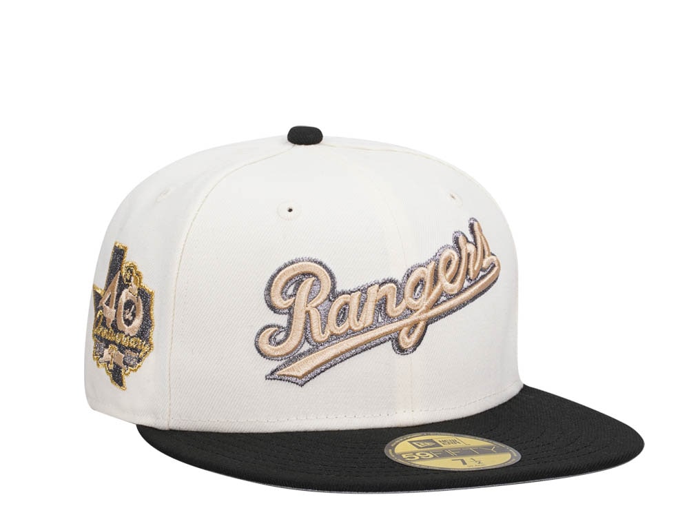 New Era Texas Rangers 40th Anniversary Chrome Pewter Two Tone Edition 59Fifty Fitted Casquette
