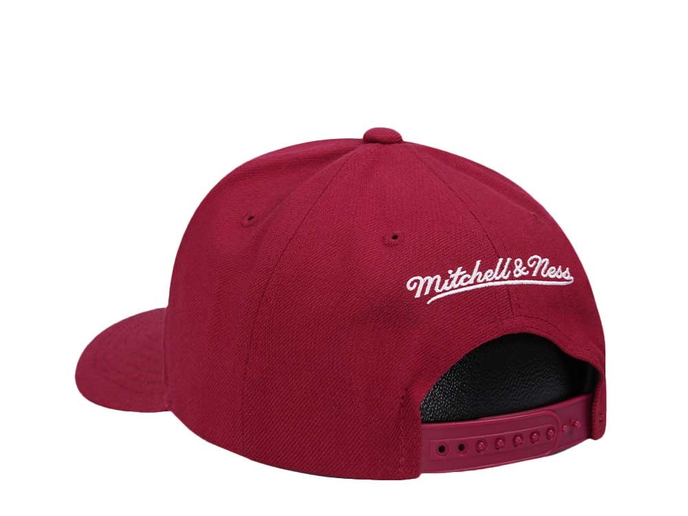 Mitchell & Ness Colorado Avalanche Team Ground 2.0 Pro Maroon Snapback Casquette