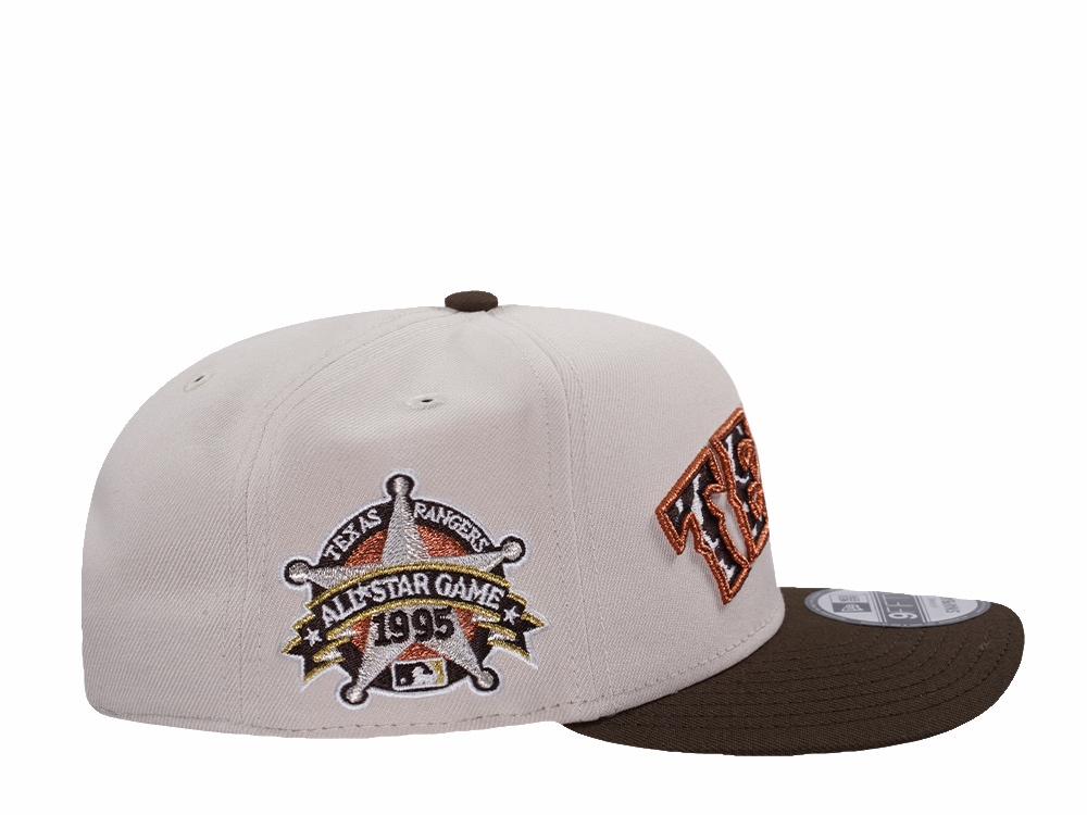 New Era Texas Rangers All Star Game 1995 Stone Two Tone Edition 9Fifty A Frame Snapback Casquette