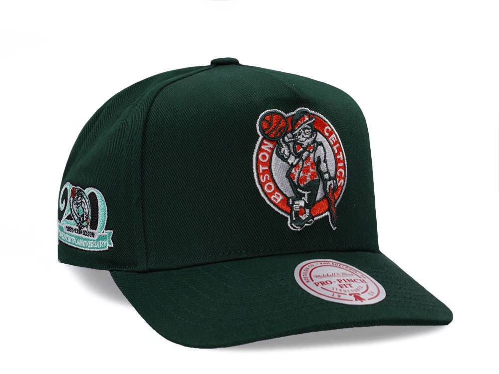 Mitchell & Ness Boston Celtics 20th Anniversary Green Edition Pro Pinch Fit Snapback Casquette