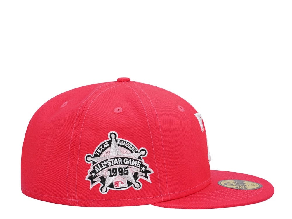 New Era Texas Rangers All Star Game 1995 Lava Pink Edition 59Fifty Fitted Casquette