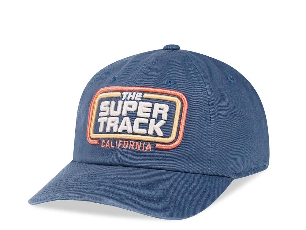 American Needle The Super Track Blue Vintage Casual Strapback Casquette