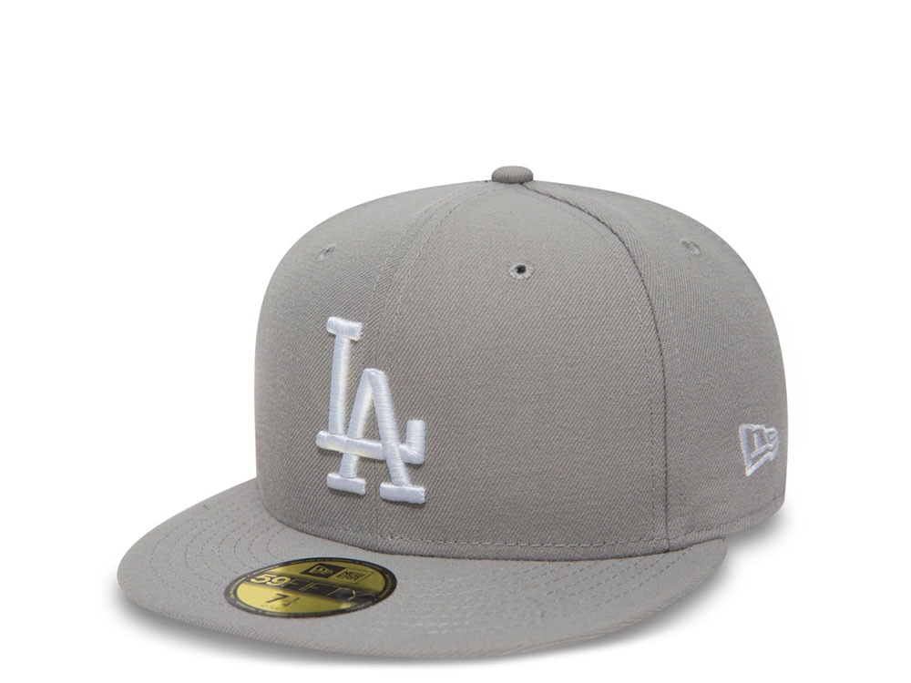 New Era Los Angeles Dodgers Plain Gray Prime Edition 59Fifty Fitted Casquette