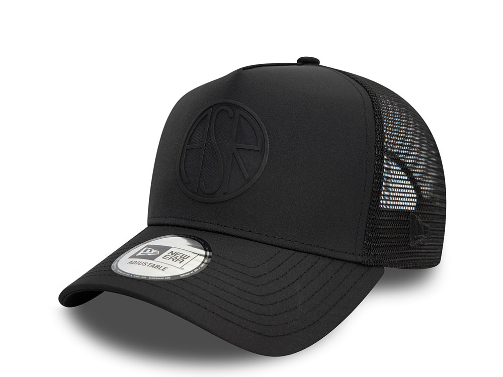 New Era AS Roma Black 9Forty A Frame Trucker Snapback Casquette