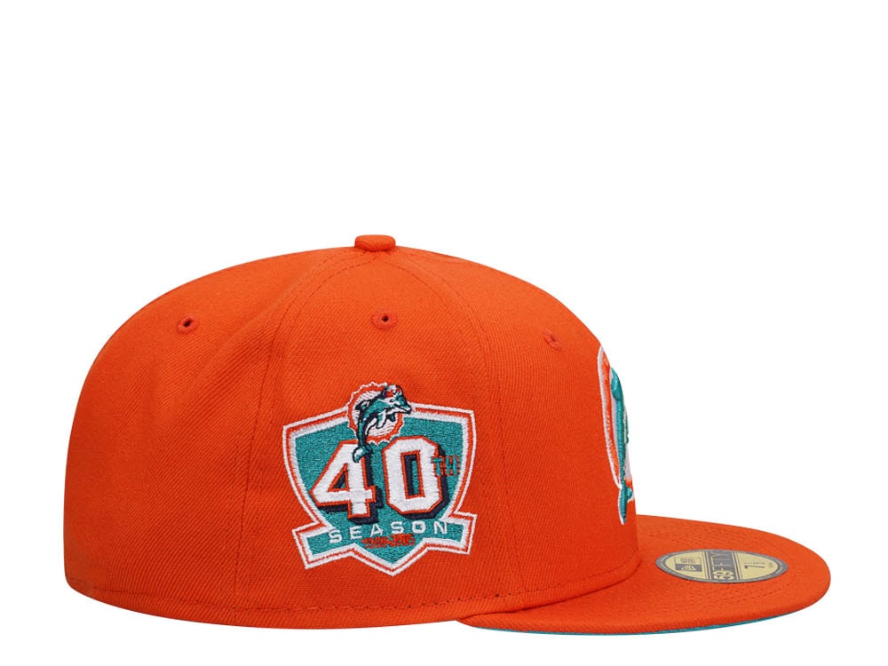 New Era Miami Dolphins 40th Anniversary Orange Edition 59Fifty Fitted Casquette
