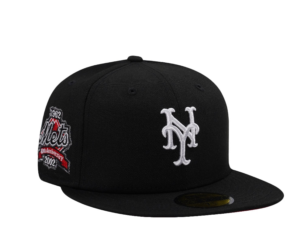 New Era New York Mets 40th Anniversary Black Prime Edition 59Fifty Fitted Casquette